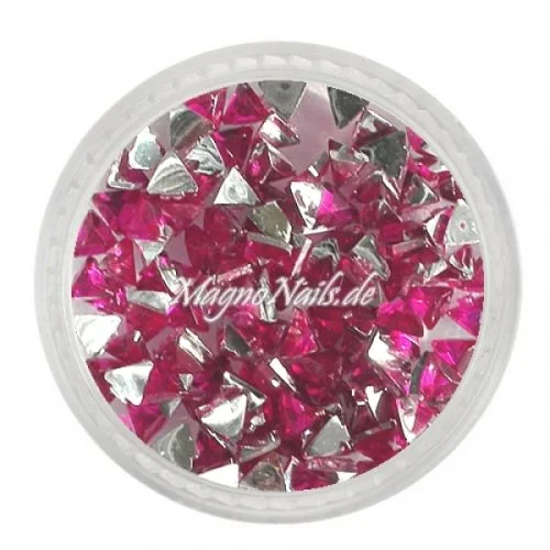 Strasssteine - Dreieck pink Nageldesign Nägel Nails Nagelstudio Einleger Nailart
