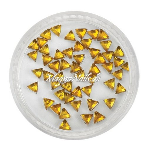 Strasssteine - Dreieck orange Nageldesign Nägel Nails Nagelstudio Einleger Nailart