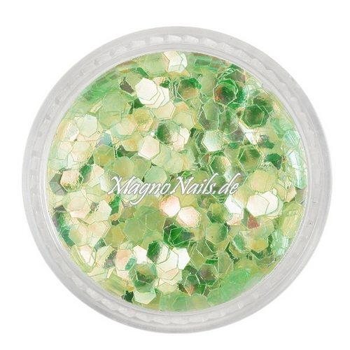 Nail Art Pailetten apfelgrün 3mm  Nägel Nails Nailart Nageldesign Nagel Glitzer Pailetten