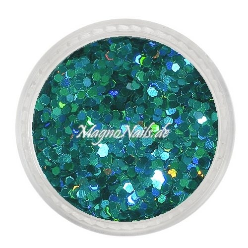 Nail Art Pailetten grün-blau hologramm 1mm  Nägel Nails Nailart Nageldesign Nagel GlitzerPailetten