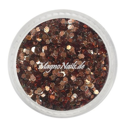 Nail Art Pailetten hellbraun metallic 1mm  Nägel Nails Nailart Nageldesign Nagel GlitzerPailetten