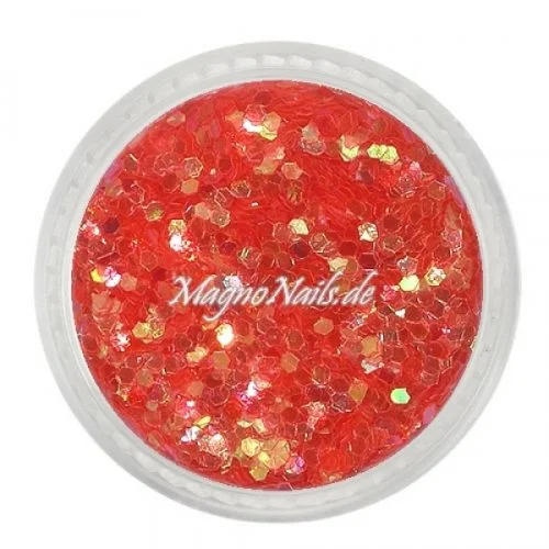 Nail Art Pailetten korallenrot 1mm Nägel Nails Nailart Nageldesign Nagel GlitzerPailetten