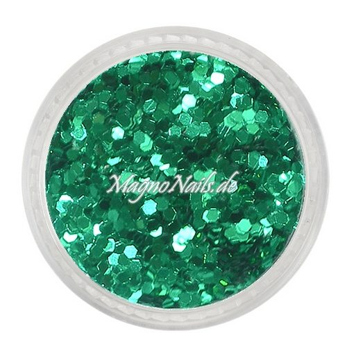 Nail Art Pailetten grün metallic 1mm  Nägel Nails Nailart Nageldesign Nagel GlitzerPailetten