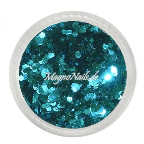 Nail Art Pailetten türkis metallic 1mm Nägel Nails Nailart Nageldesign Nagel GlitzerPailetten