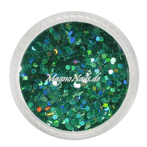 Nail Art Pailetten grün hologramm 1mm  Nägel Nails Nailart Nageldesign Nagel GlitzerPailetten