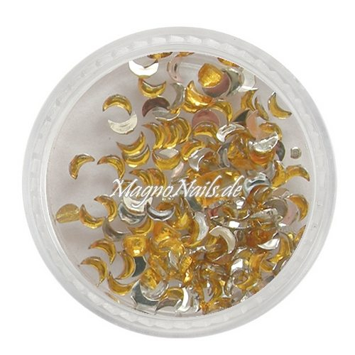 Strasssteine - Mond gelb Nageldesign Nägel Nails Nagelstudio Einleger Nailart