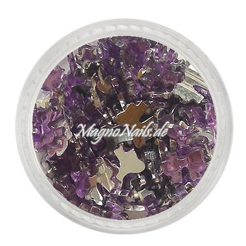 Strasssteine - Schleife flieder Nageldesign Nägel Nails Nagelstudio Einleger Nailart