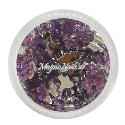 Strasssteine - Schleife flieder Nageldesign Nägel Nails Nagelstudio Einleger Nailart