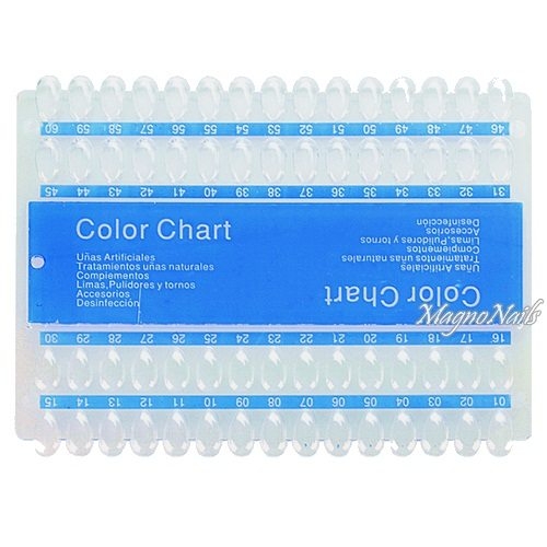 Demonstrationssdisplay blau für 60 Farben Präsentation Farben Nagelstudio Zubehör