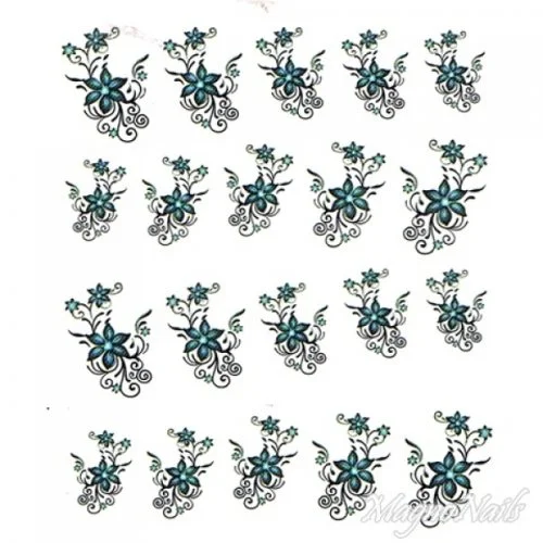 2D Nail Art One Stoke Sticker