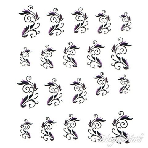 2D Nail Art One Stoke Sticker