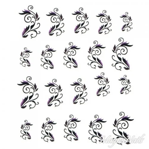 2D Nail Art One Stoke Sticker