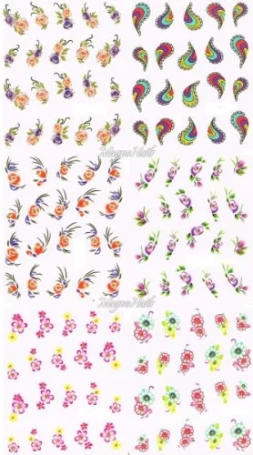 2D Nail Art Sticker