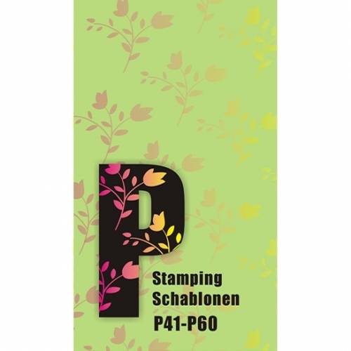 Broschüre für Nail Stamping Schablonen P41 - P60