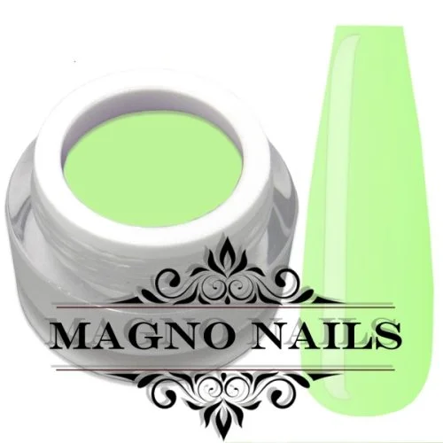 UV Gel - 665 - Farb Gel Neon Green Nägel Nagelgel Dosen UV-Gel Color Gel Farbgel pastel grün