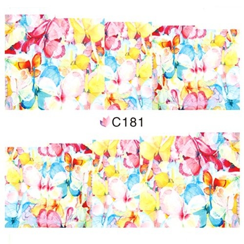 2D Nail Art One Stoke Sticker