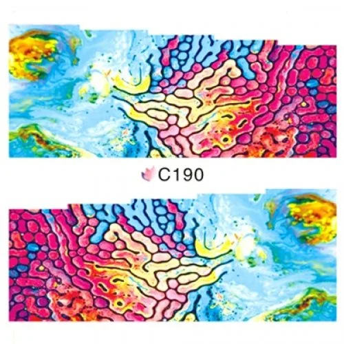 2D Nail Art One Stoke Sticker