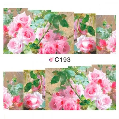 2D Nail Art One Stoke Sticker