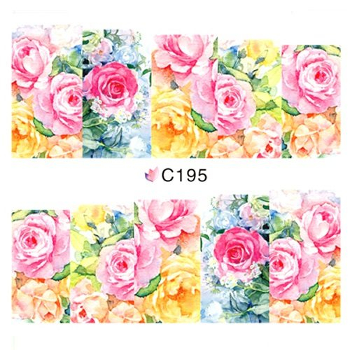 2D Nail Art One Stoke Sticker