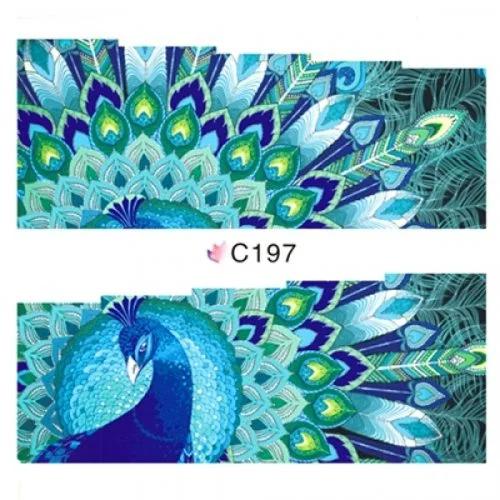 2D Nail Art One Stoke Sticker