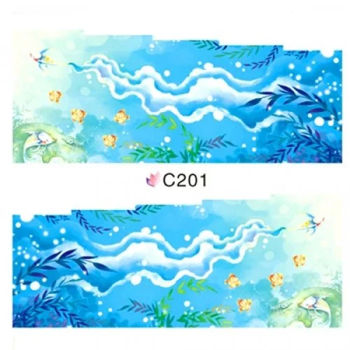 2D Nail Art One Stoke Sticker