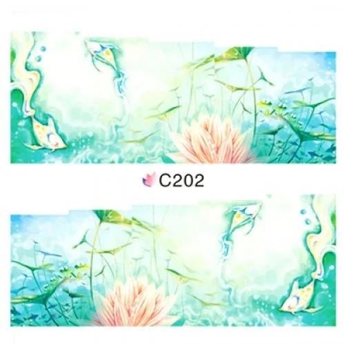 2D Nail Art One Stoke Sticker