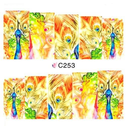 2D Nail Art One Stoke Sticker