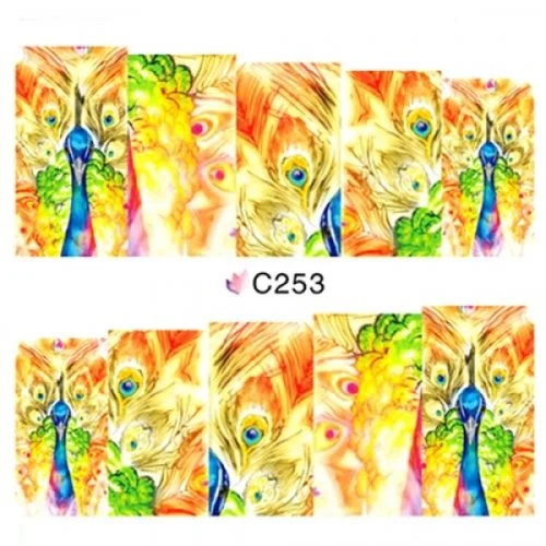 2D Nail Art One Stoke Sticker