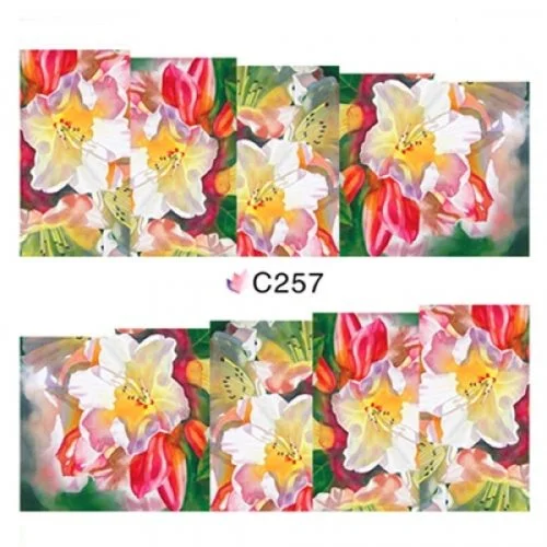 2D Nail Art One Stoke Sticker