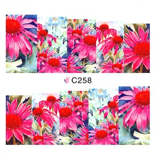 2D Nail Art One Stoke Sticker