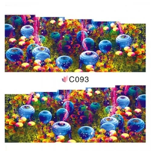 2D Nail Art One Stoke Sticker