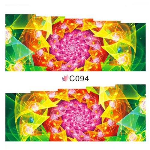 2D Nail Art One Stoke Sticker