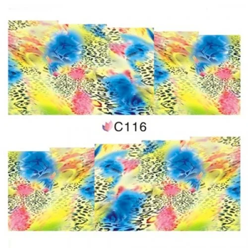 2D Nail Art One Stoke Sticker