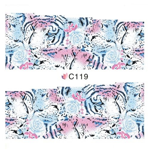 2D Nail Art One Stoke Sticker