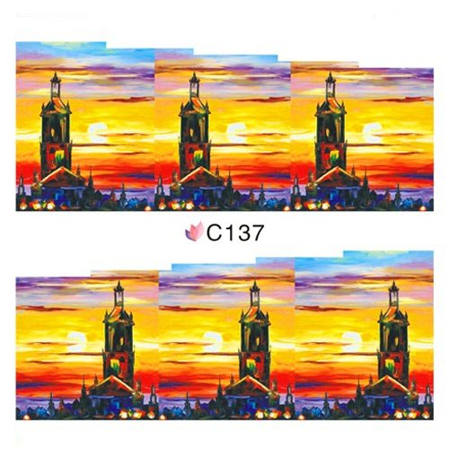 2D Nail Art One Stoke Sticker