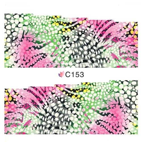 2D Nail Art One Stoke Sticker