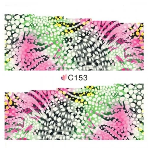 2D Nail Art One Stoke Sticker