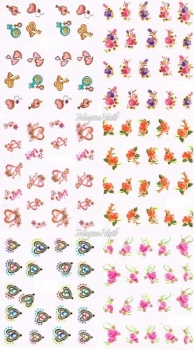 2D Nail Art Sticker