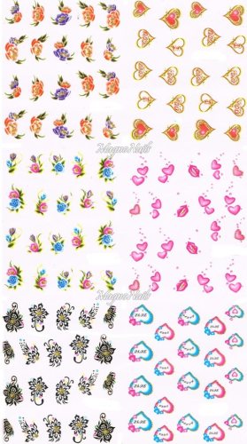 2D Nail Art Sticker
