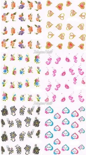 2D Nail Art Sticker