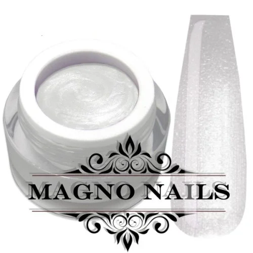 UV Gel - Pearl White - Perlmutt Gel Metallic white