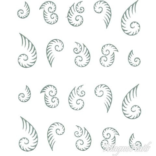 2D Nail Art One Stoke Sticker