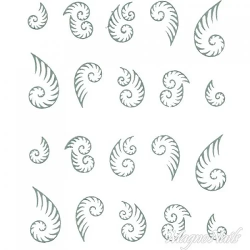 2D Nail Art One Stoke Sticker