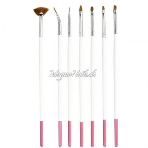 Nail Art Pinsel Set 7-Teilig Nagelpinsel Nägel Nagelstudio Zubehör Günstig Schnäppchen