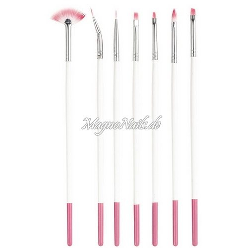 Nail Art Pinsel Set 7-Teilig Nagelpinsel Nägel Nagelstudio Zubehör Günstig Schnäppchen