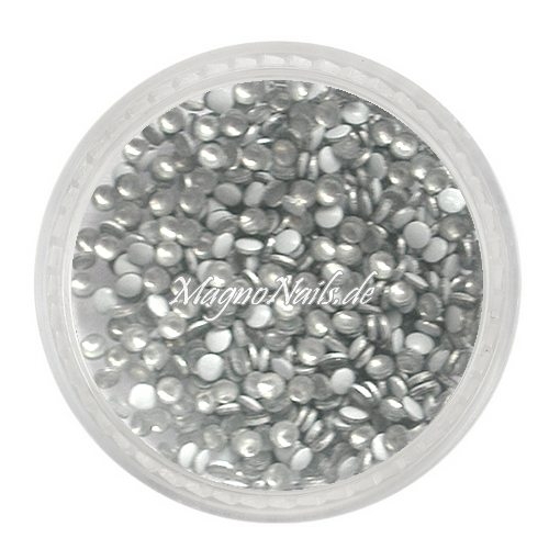 Einlegemotive - Mini Metall Plättchen - rund silber Nail Nagelstudio Nägel Nailart Nail art