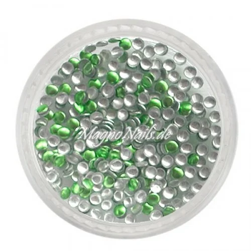 Einlegemotive - Mini Metall Plättchen - rund apfelgrün Nail Nagelstudio Nägel Nailart Nail art