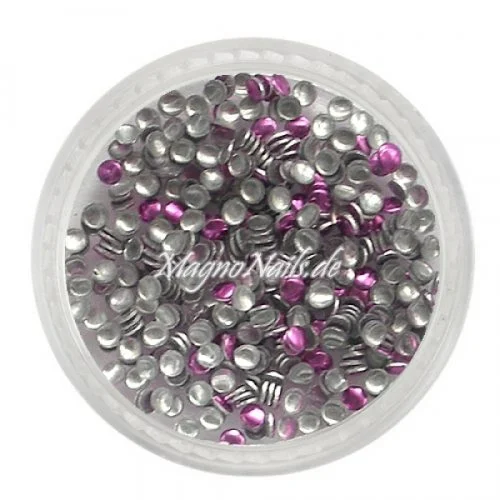 Einlegemotive - Mini Metall Plättchen - rund lila Nail Nagelstudio Nägel Nailart Nail art