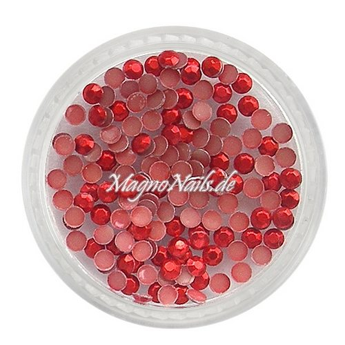 Metall Strasssteine - rot Nail Nagelstudio Nägel Nailart Nail art