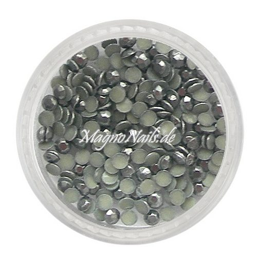 Metall Strasssteine - grau Nail Nagelstudio Nägel Nailart Nail art